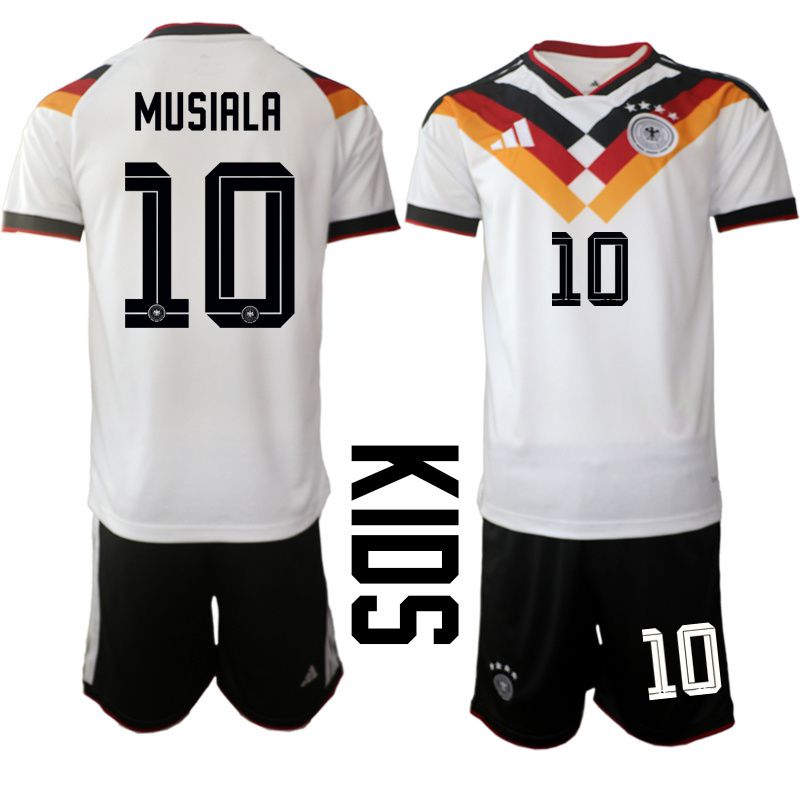 Youth 2026 World Cup National Team Germany home white #10 Soccer Jersey